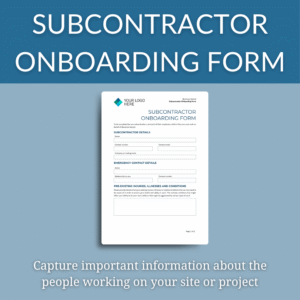 Subcontractor Onboarding Form