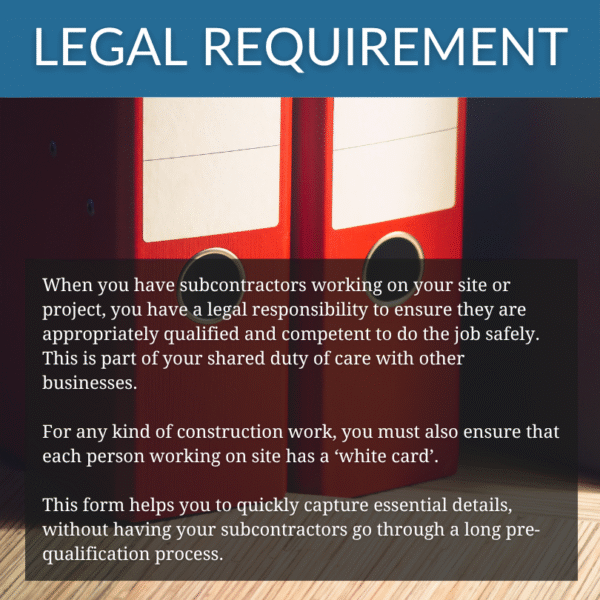 Subcontractor Onboarding Form - Image 5