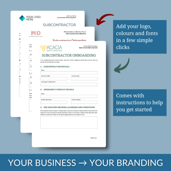Subcontractor Onboarding Form - Image 6