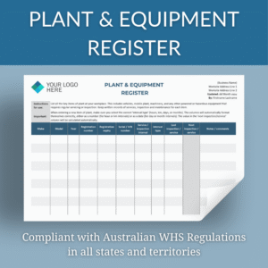 Plant & Equipment Register