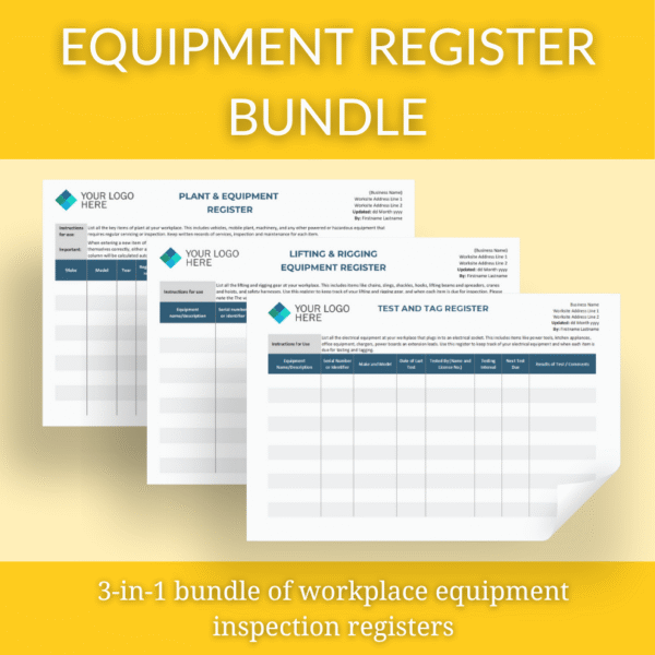 Workplace Equipment Register Bundle