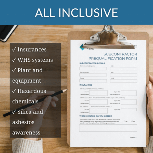 Subcontractor Prequalification Form - Image 3