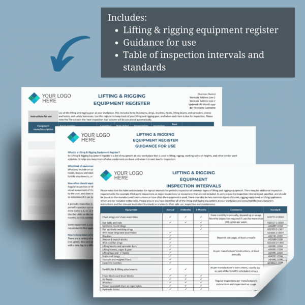 Lifting & Rigging Equipment Register - Image 3