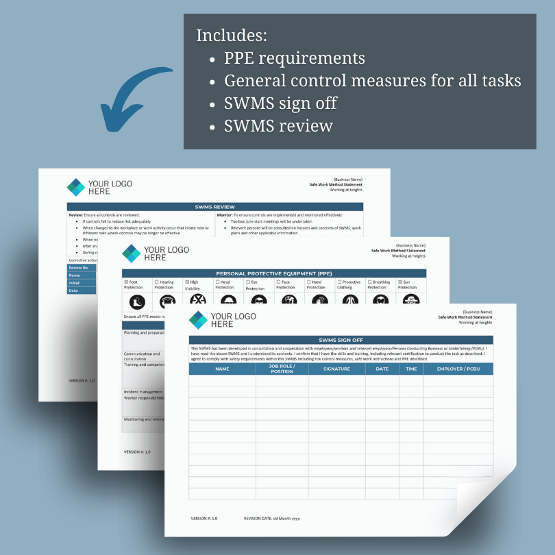 Working at Heights SWMS - Image 5