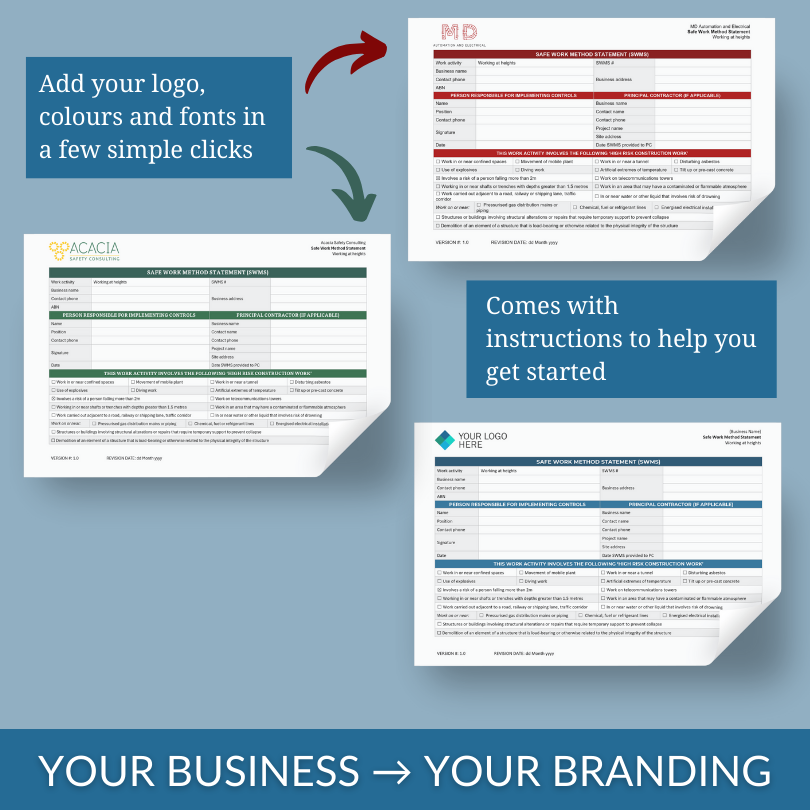 Working at Heights SWMS - Image 7